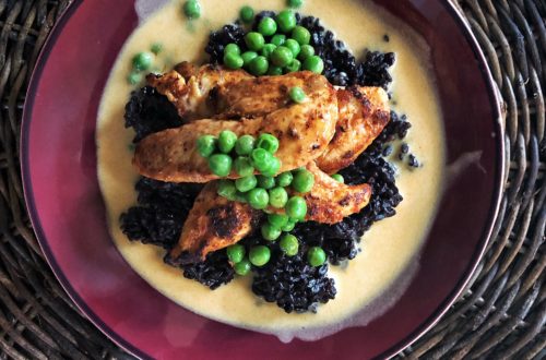 Gluten Free Thai Chicken Over Black Rice