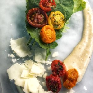 Gluten Free Caesar Salad w/ Roasted Heirloom Tomatoes